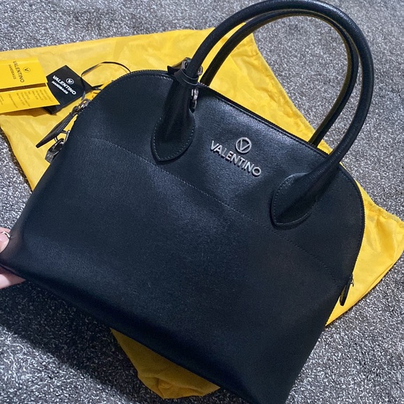 Valentino black shoulder satchel bag with crossbody strap - Picture 4 of 10